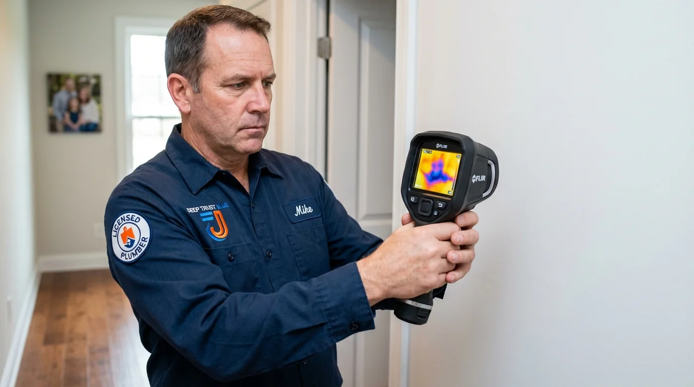 Thermal imaging leak detection by Johns Plumbing LLC in Montour Falls
